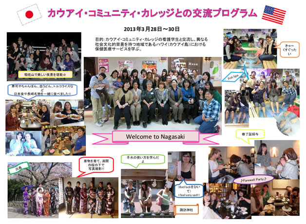 2013年3月：カウアイ・コミュニティ・カレッジ研修（報告・写真パネル）